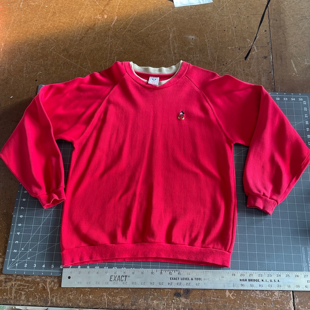 Vintage Disney Wear Men’s Red Mickey Mouse Sweater